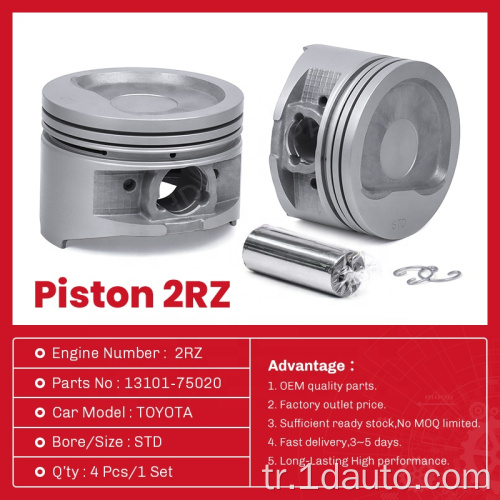 Orijinal Parçalar Toyota 2rz Motor Pistonu 13101-75020